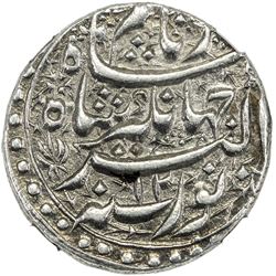 MUGHAL: Jahangir, 1605-1628, AR rupee, Lahore, AH1026 year 12. NGC AU53