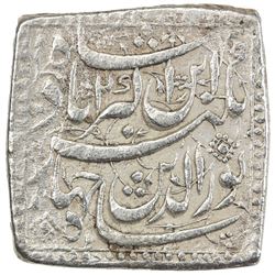 MUGHAL: Jahangir, 1605-1628, AR square jahangiri rupee (13.26g), Lahore, AH1015 year 2. VF
