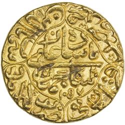 MUGHAL: Shah Jahan I, 1628-1658, AV mohur (10.91g), Akbarabad, AH1057 year 20. EF-AU