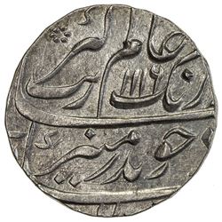 MUGHAL: Aurangzeb, 1658-1707, AR rupee (11.53g), Burhanpur, AH1116 year 48. NGC MS62