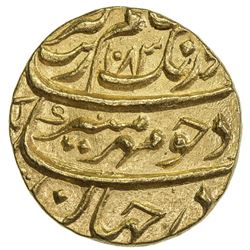 MUGHAL: Aurangzeb, 1658-1707, AV mohur (10.95g), Multan, AH1083 year 15. NGC MS65