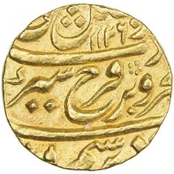 MUGHAL: Farrukhsiyar, 1713-1719, AV mohur (10.98g), Lahore, AH1126 year 3. EF