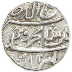 MUGHAL: Rafi-ud-Darjat, 1719, AR rupee (11.51g), Tatta, year one (ahad). EF
