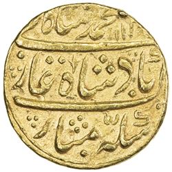 MUGHAL: Muhammad Shah, 1719-1748, AV mohur (10.85g), Kora, AH113x year 3. VF-EF