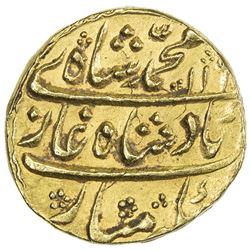 MUGHAL: Muhammad Shah, 1719-1748, AV mohur (10.90g), Lahore, AH116x year 30. EF-AU