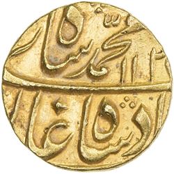MUGHAL: Muhammad Shah, 1719-1748, AV mohur (11.01g), Multan, AH1137 year 7. EF