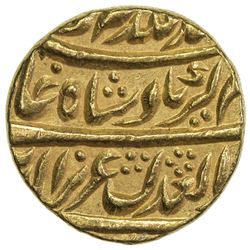 MUGHAL: Alamgir II, 1754-1759, AV mohur (10.88g), Shahjahanabad, year 3. NGC MS63