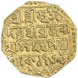 ASSAM: Brajanatha Simha, 1818-1819, AV mohur (11.45g), SE1739. AU