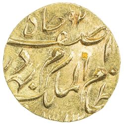 HYDERABAD: Mir Mahbub Ali Khan, 1869-1911, AV ashrafi (11.15g), Farkhanda Bunyad, AH1313 year 29. UN