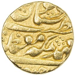 JAIPUR: Ram Singh, 1835-1880, AV mohur (10.84g), Sawai Jaipur, year 31. VF-EF