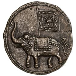 MYSORE: Tipu Sultan, 1787-1799, AE double paisa, Patan, AM1219. NGC AU58