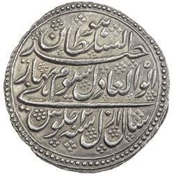 MYSORE: Tipu Sultan, 1782-1799, AR double rupee (22.83g), Patan, AH1198 year 2. EF