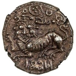 MYSORE: Krishna Raja Wodeyar, 1799-1868, AE 20 cash, 1834. NGC AU55