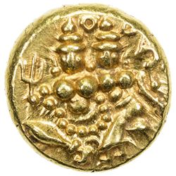 MYSORE: Krishna Raja Wodeyar, 1799-1868, AV pagoda, ND. EF