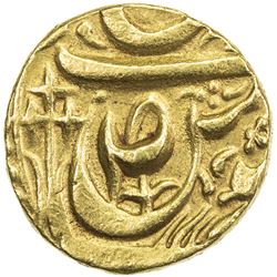 PATIALA: Karam Singh, 1813-1845, AV mohur (10.68g), "Sahrind", ND. EF