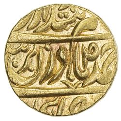 PATIALA: Narindar Singh, 1845-1862, AV mohur (10.66g), "Sahrind", ND. NGC MS64