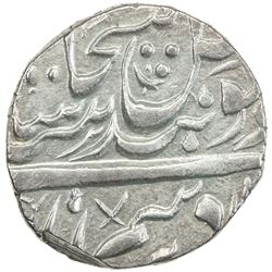 SIKH EMPIRE: AR rupee (10.93g), Multan, VS1878. EF