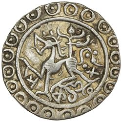 TRIPURA: Rajadhara Manikya, 1586-1599, AR tanka (10.7g), SE1508. VF-EF