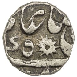 BENGAL PRESIDENCY: AR 1/8 rupee (1.45g), Murshidabad, year 8. VF-EF