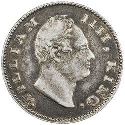BRITISH INDIA: William IV, 1830-1837, AR 1/2 rupee, 1835(c). EF