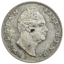 BRITISH INDIA: William IV, 1830-1837, AR rupee, 1835(b). NGC AU58