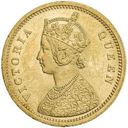 BRITISH INDIA: Victoria, Queen, 1837-1876, AV mohur, 1862(c). NGC MS61