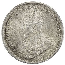 BRITISH INDIA: George V, 1910-1936, AR 2 annas, 1911(c). AU