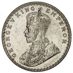BRITISH INDIA: George V, 1910-1936, AR rupee, 1911(b). NGC MS62
