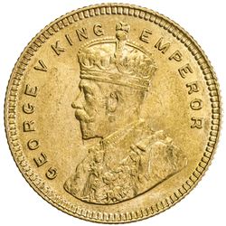 BRITISH INDIA: George V, 1910-1936, AV 15 rupees, 1918(b). NGC MS61