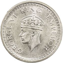 BRITISH INDIA: George VI, 1937-1947, AR rupee, 1945-L. AU