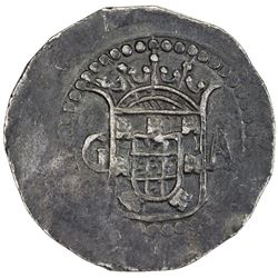 GOA: Filipe III, 1621-1640, AR 2 tangas (4.44g), 1641. VF