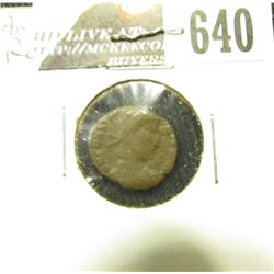 Unattributed Ancient Roman Coin, I believe it appears to be Constans. Reverse depicts soldier with S