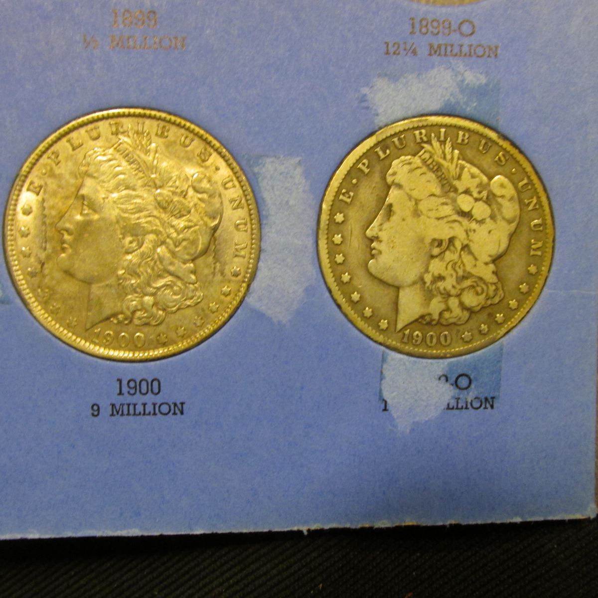 Vintage Morgan Silver Dollar Dollar Whitman Folder 1898-1921 USED