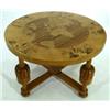 Image 1 : Table, "Europa", birch with marquetry, H 64