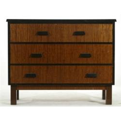 Chest of drawers, mahogany and bakelit, H 86