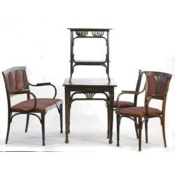 Sofa, L 120, pair of armchairs, H 93, 4 chairs