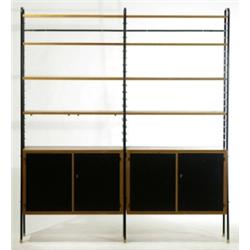 Bookshelf, 2-sections, teak