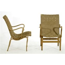 Chairs, set of 2, Bruno Mathsson, "Eva", birch