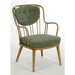 Chairs, set of  2, marked: Kocks (Malmö), birch