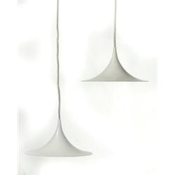 Pair of ceiling lamps, "Semi", Piet Hein, H 13
