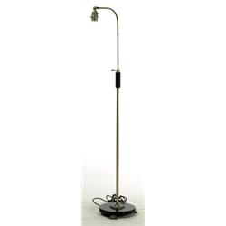 Floor lamp, chrome/wood