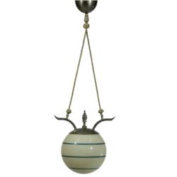 Ceiling lamp, tin and glass