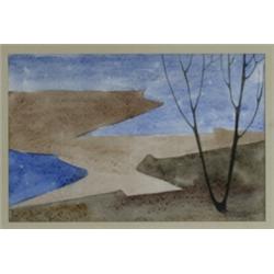 Watercolour, Åke Holm, sign å holm