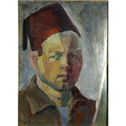 Oil, Portrait Albert Abbe, Pär Siegård