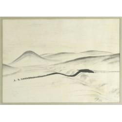 Drawing, Nils Nilsson Skum, sign. N Skum 1956