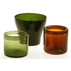 Vases, set of  3, Erik Höglund?, sign. H275/150