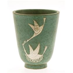 Vase, argenta, Wilhelm Kåge, Gustavsberg