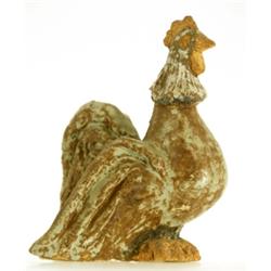 Rooster, terracotta, Åke Holm, sign. Å Holm