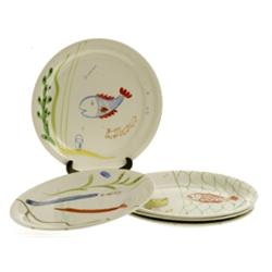 Plate, set of  5, Löja, Stig Lindberg