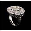 Image 4 : 14KT White Gold 1.72 ctw Diamond Ring